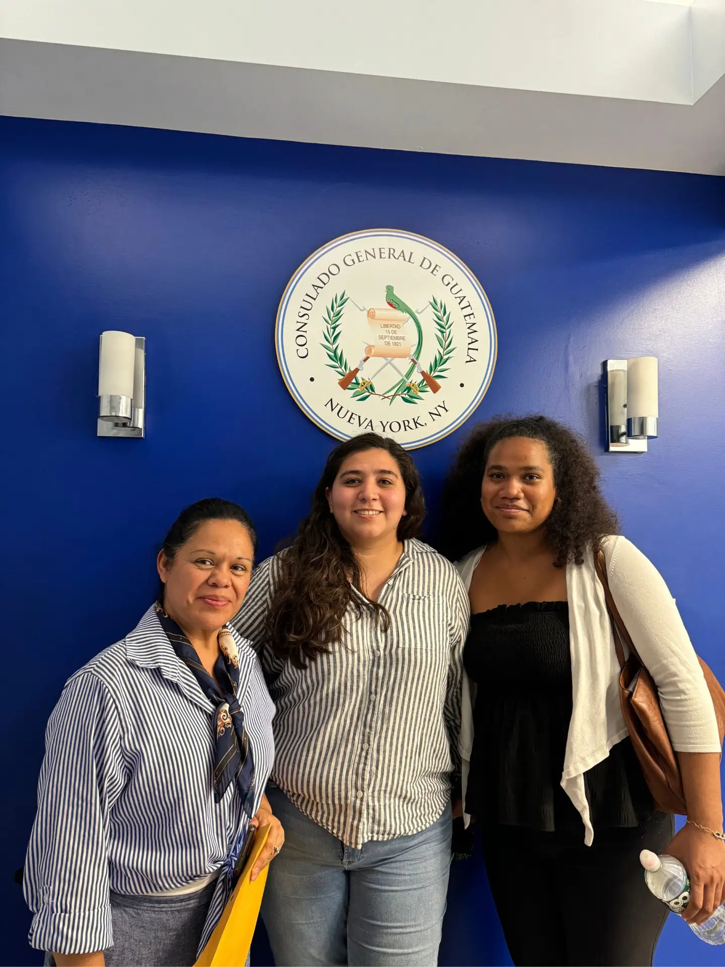 CCR community accompaniment during a consular visit in Manhattan