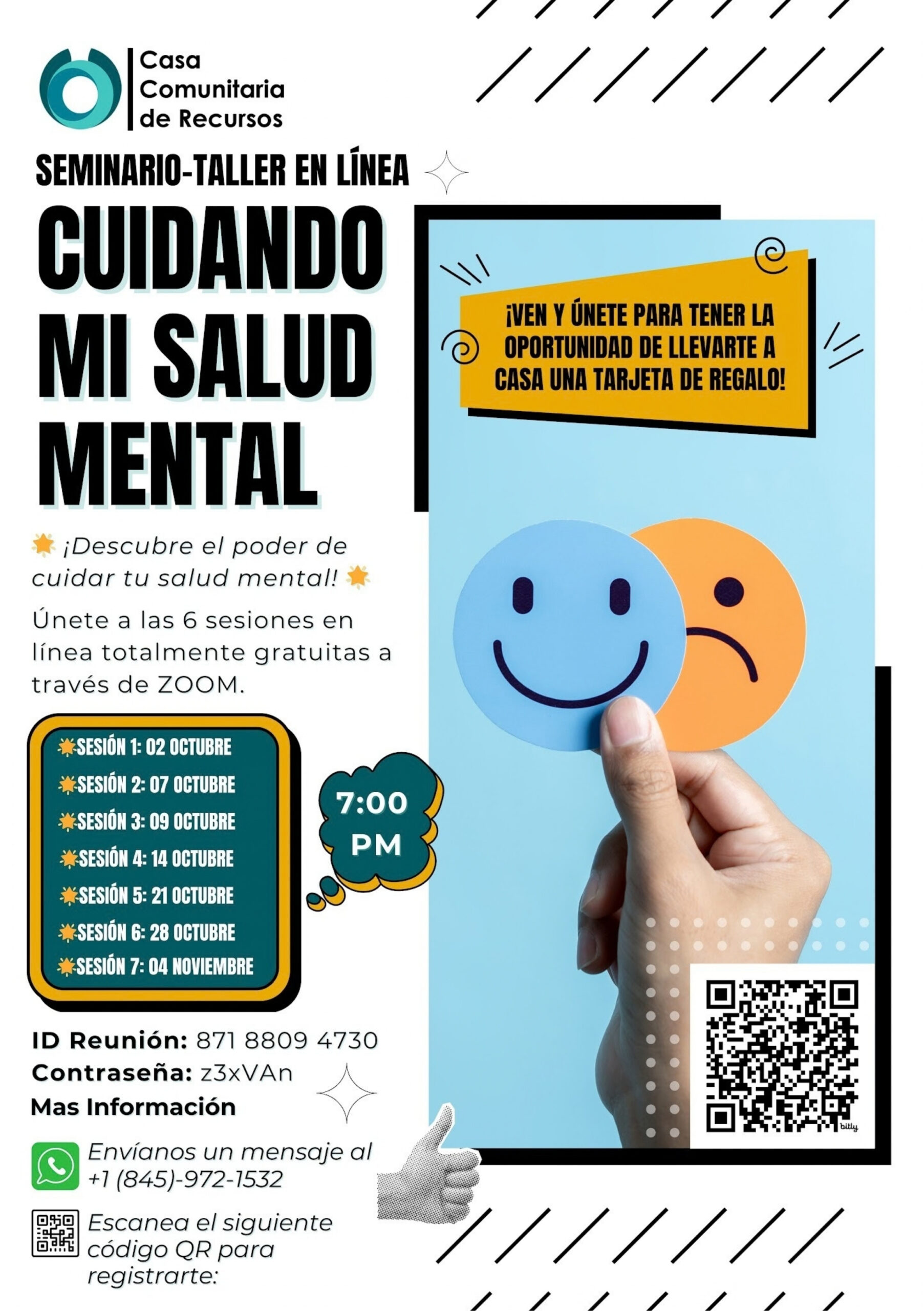 Community activity related to CCR's mental health workshop