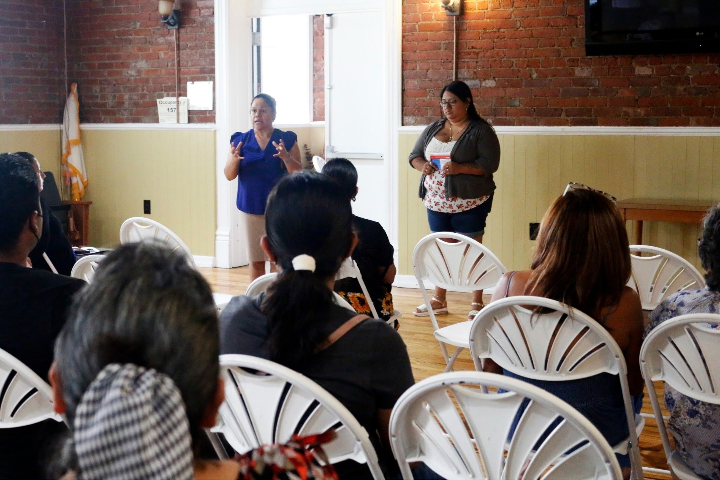 Participants during CCR's housing gathering