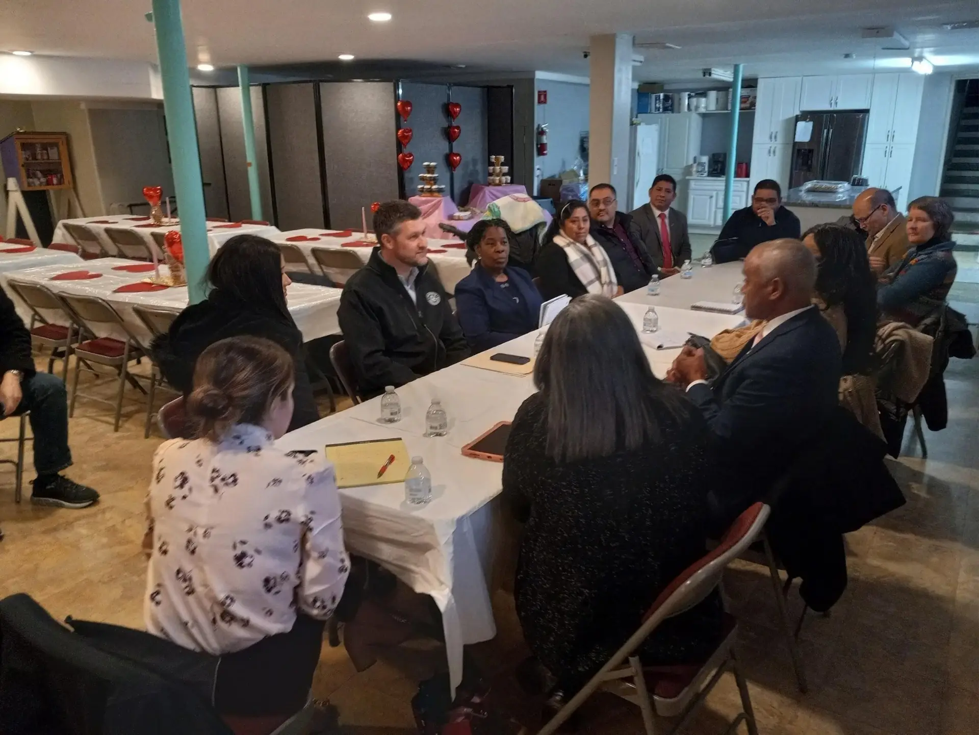 Community volunteers in a workshop